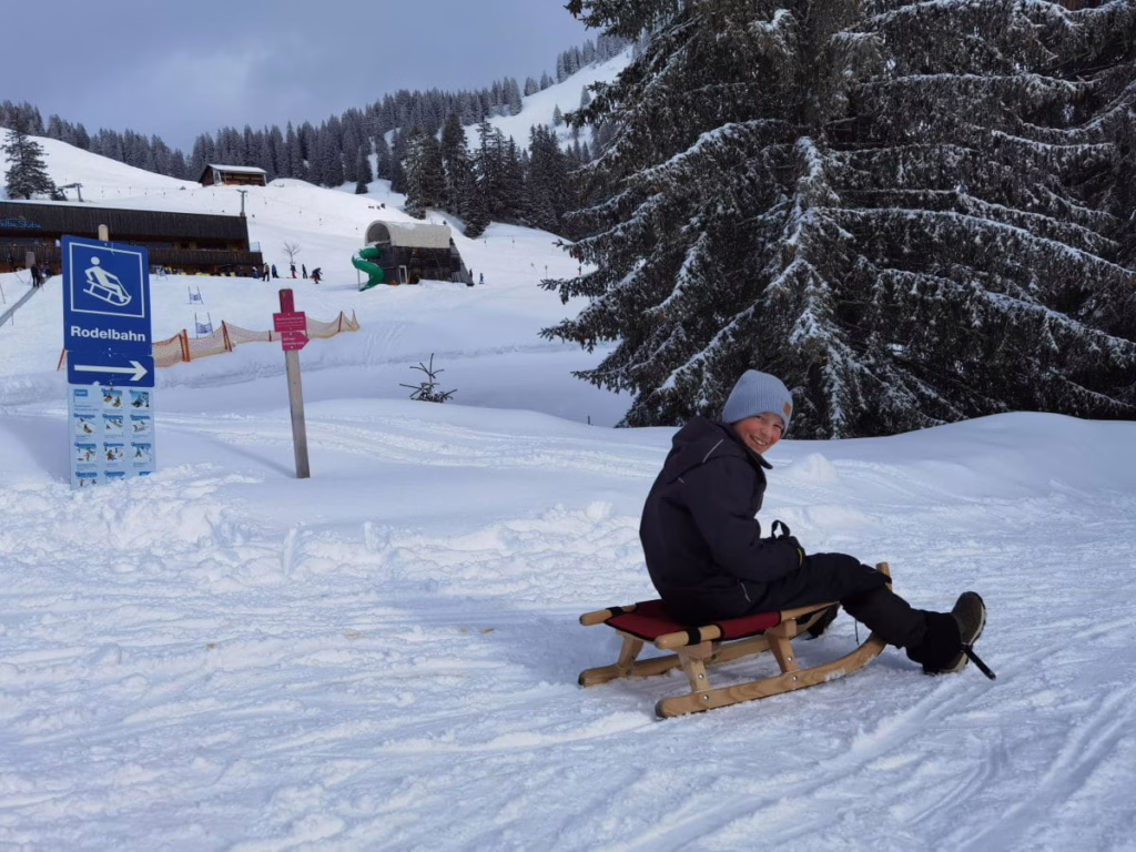Rodelbahn Vorarlberg in Laterns: Auf 4 Kilometern geht es hier hinunter